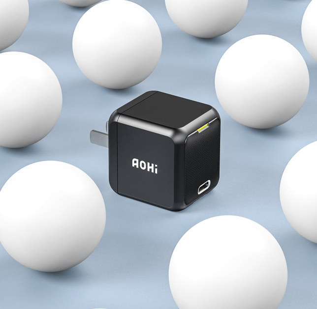 奥海推出aohi65w超小氮化镓充电器高度365mm148元