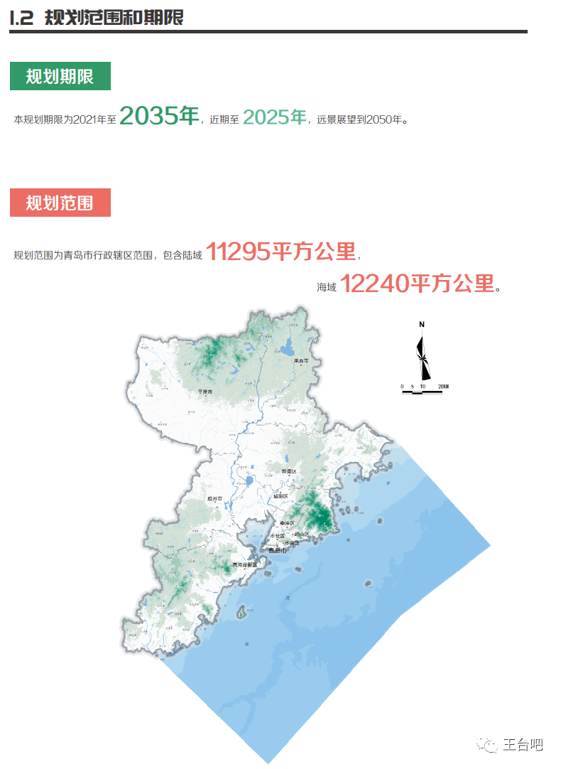 昨日青島市國土空間總體規劃20212035發佈王臺被列入主城區範圍