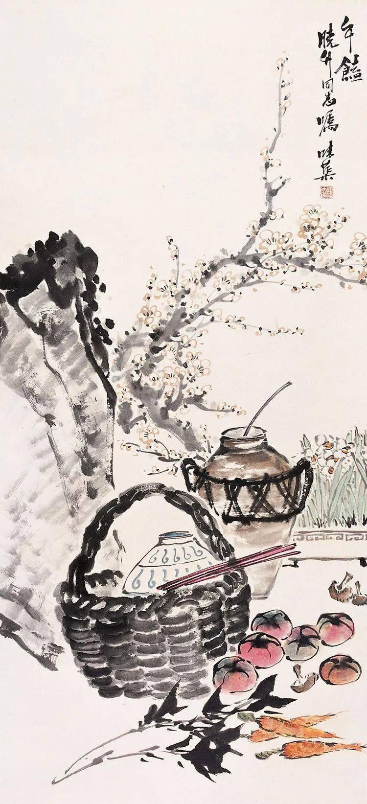 这小写意花鸟,浓浓的生活情趣_国画