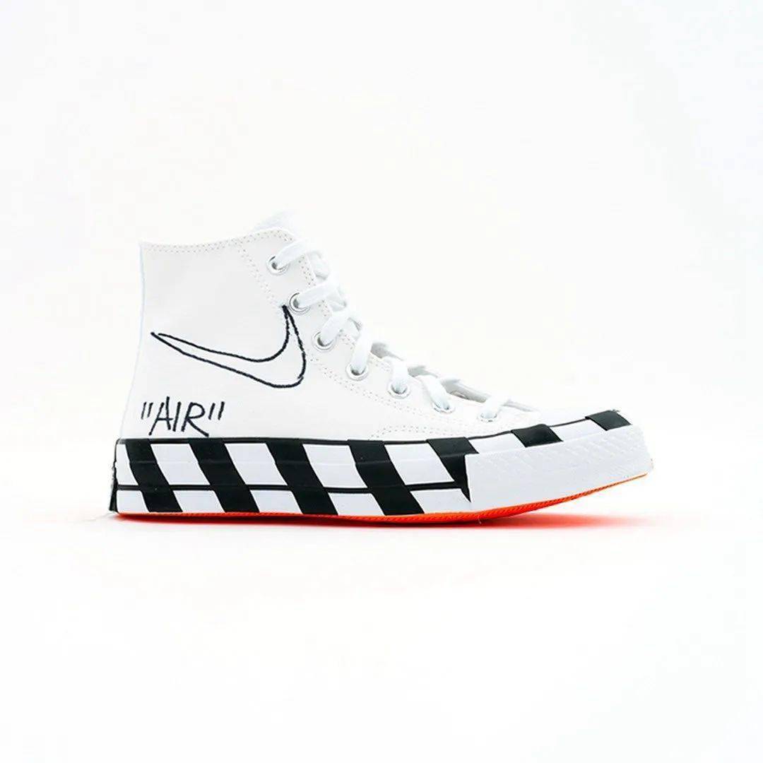 Nike|全球限量 10 双！Virgil 亲签 + 手绘！这双 OW 联名有点帅！