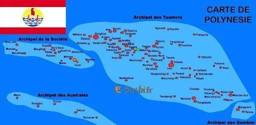 波利尼西亚群岛位置图图片