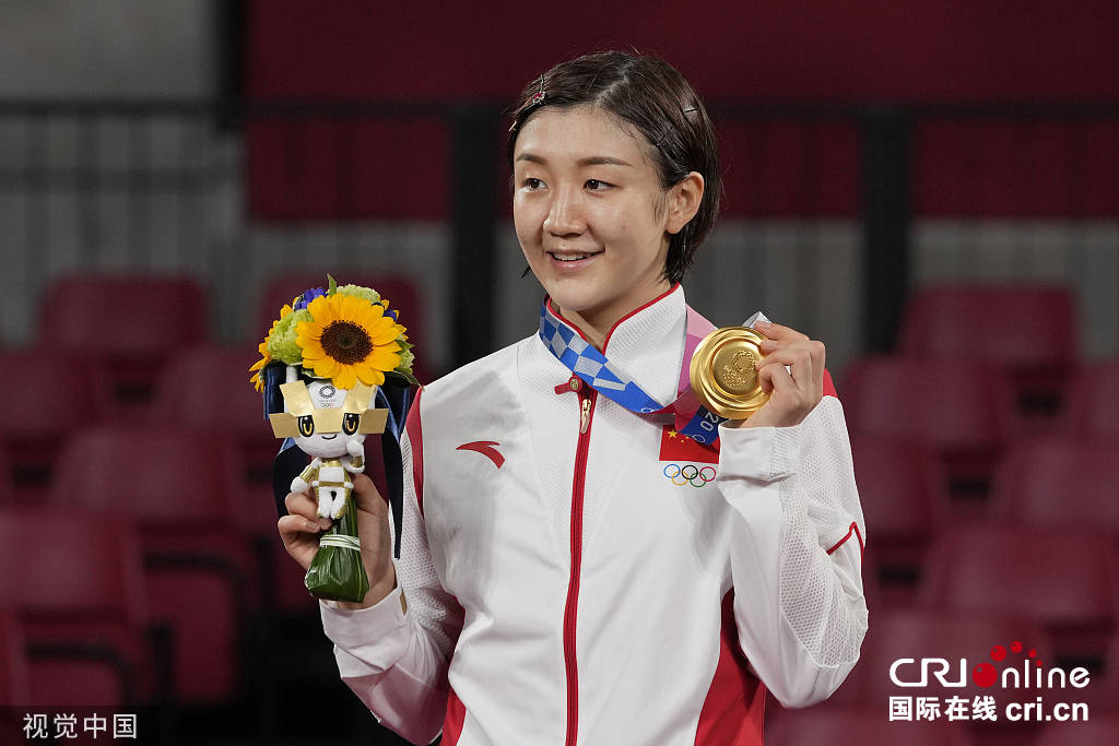 第15金!陈梦夺得东京奥运会乒乓球女子单打金牌 孙颖莎获得银牌
