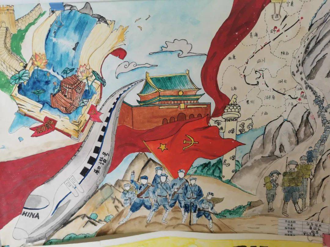 景谷团县委举办童心向党庆祝建党100周年主题画展