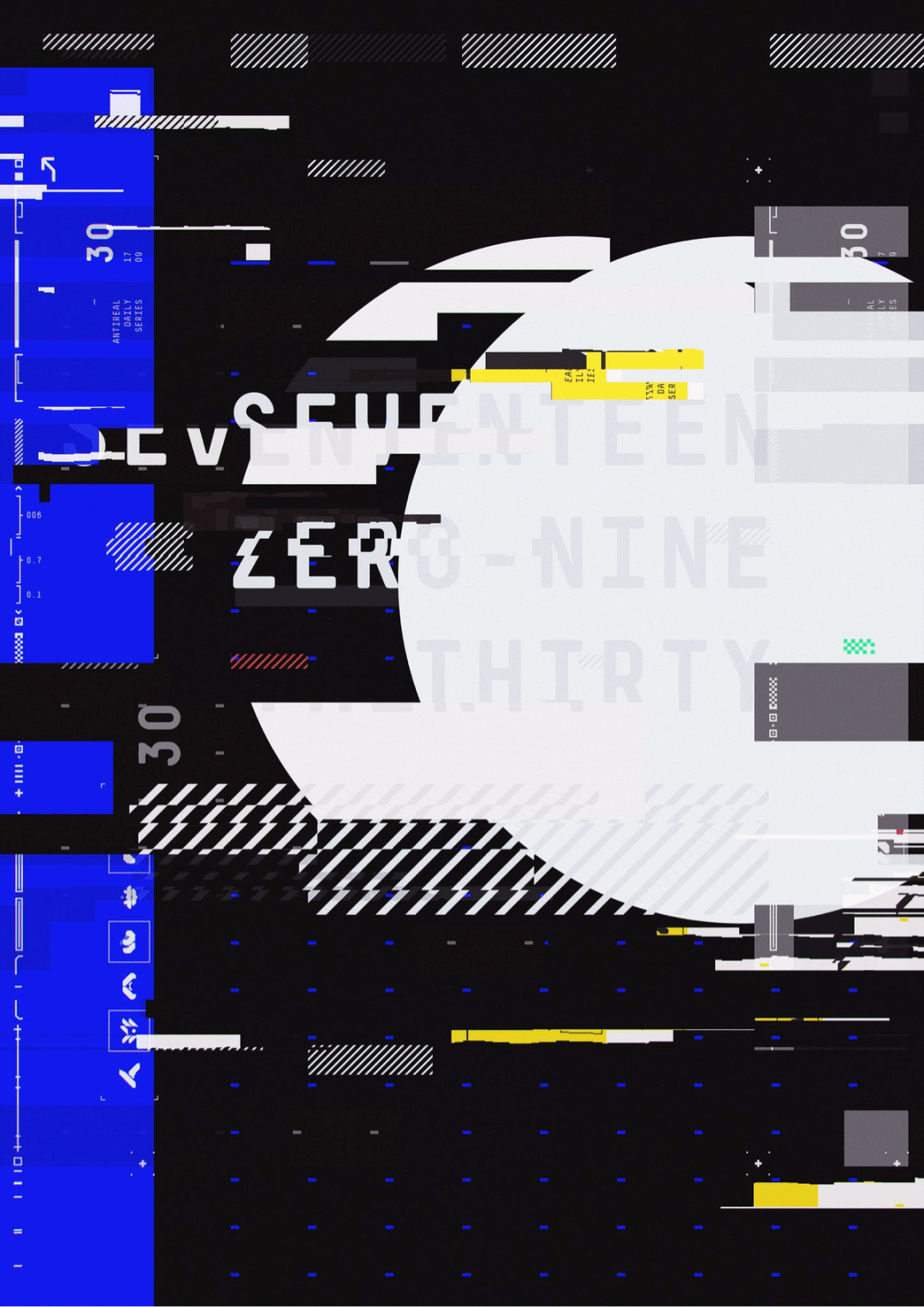 甚至还有一种故障风格与酸性美学结合起来,非常鲜明体现故障风格艺术