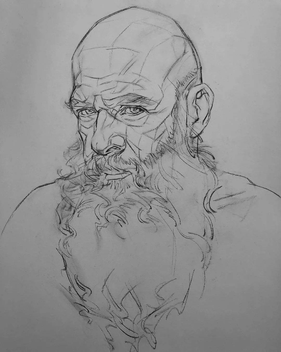 旧金山艺术大学教授的炭笔素描画得太精彩了