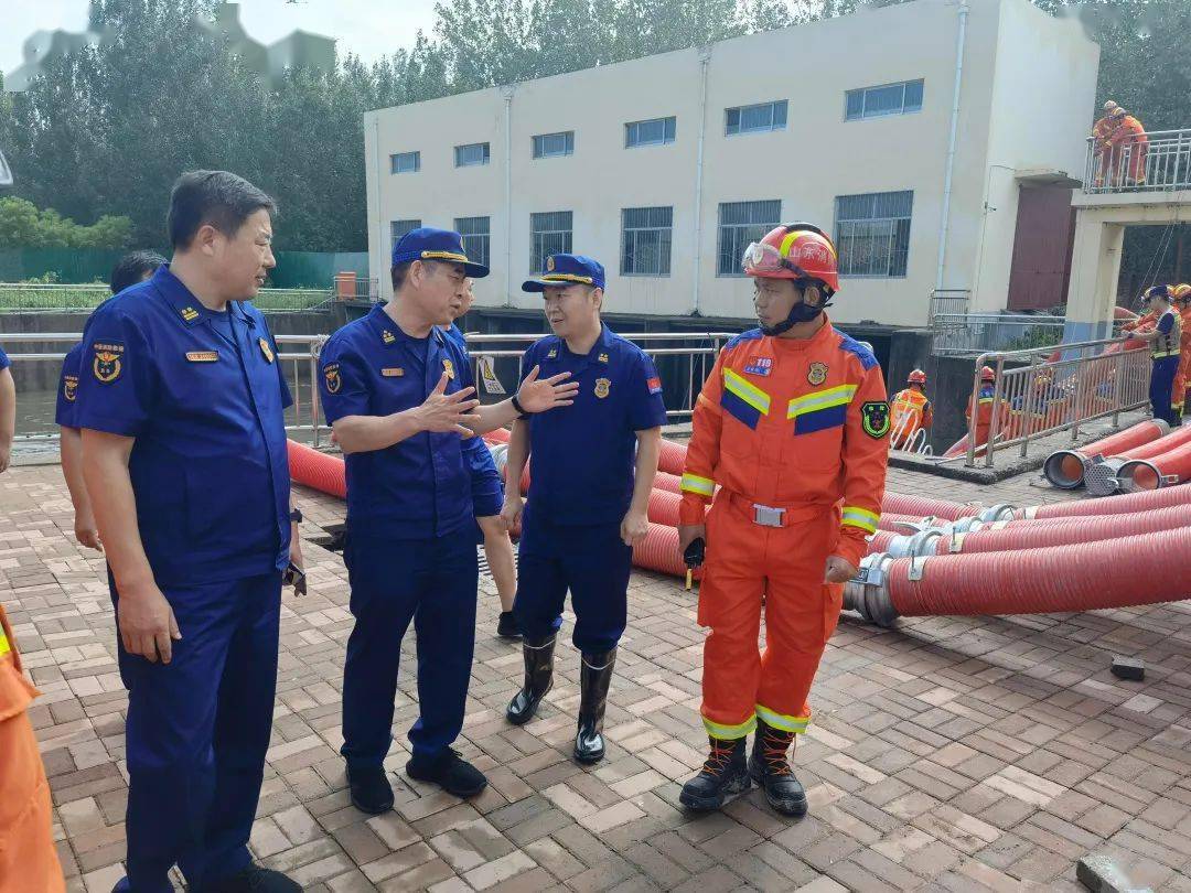 济南市消防救援支队圆满完成增援德州排涝应急处置任务