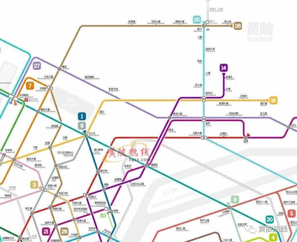 據目前信息,14號線基本確定將納入武漢地鐵第五期建設規劃,前川線延伸