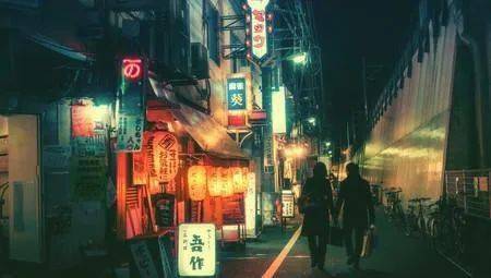 新海诚御用画师的画集，领你步入黑夜里的东京