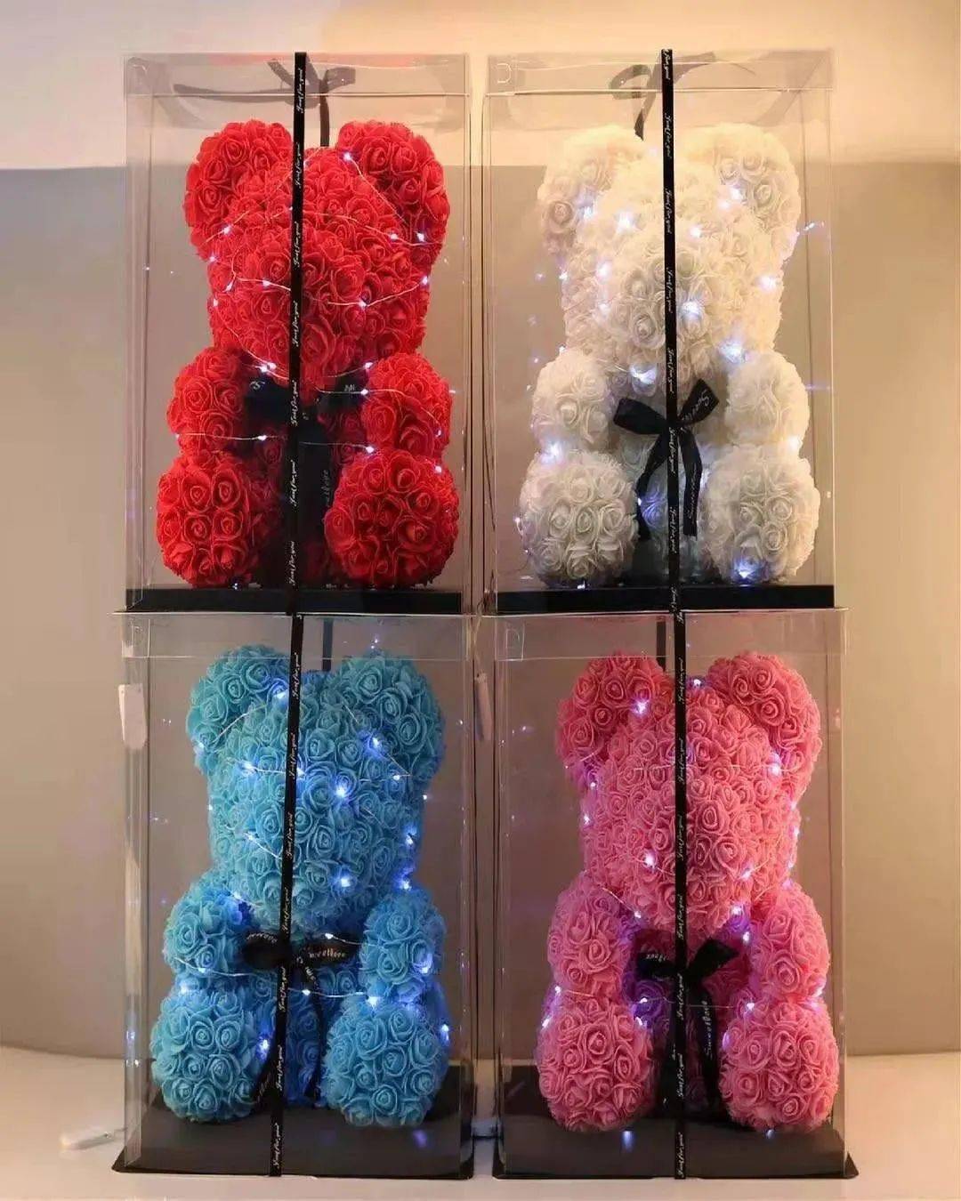 七夕献礼roseonly玫瑰熊同款59元起抢门市价298元的永生花小熊