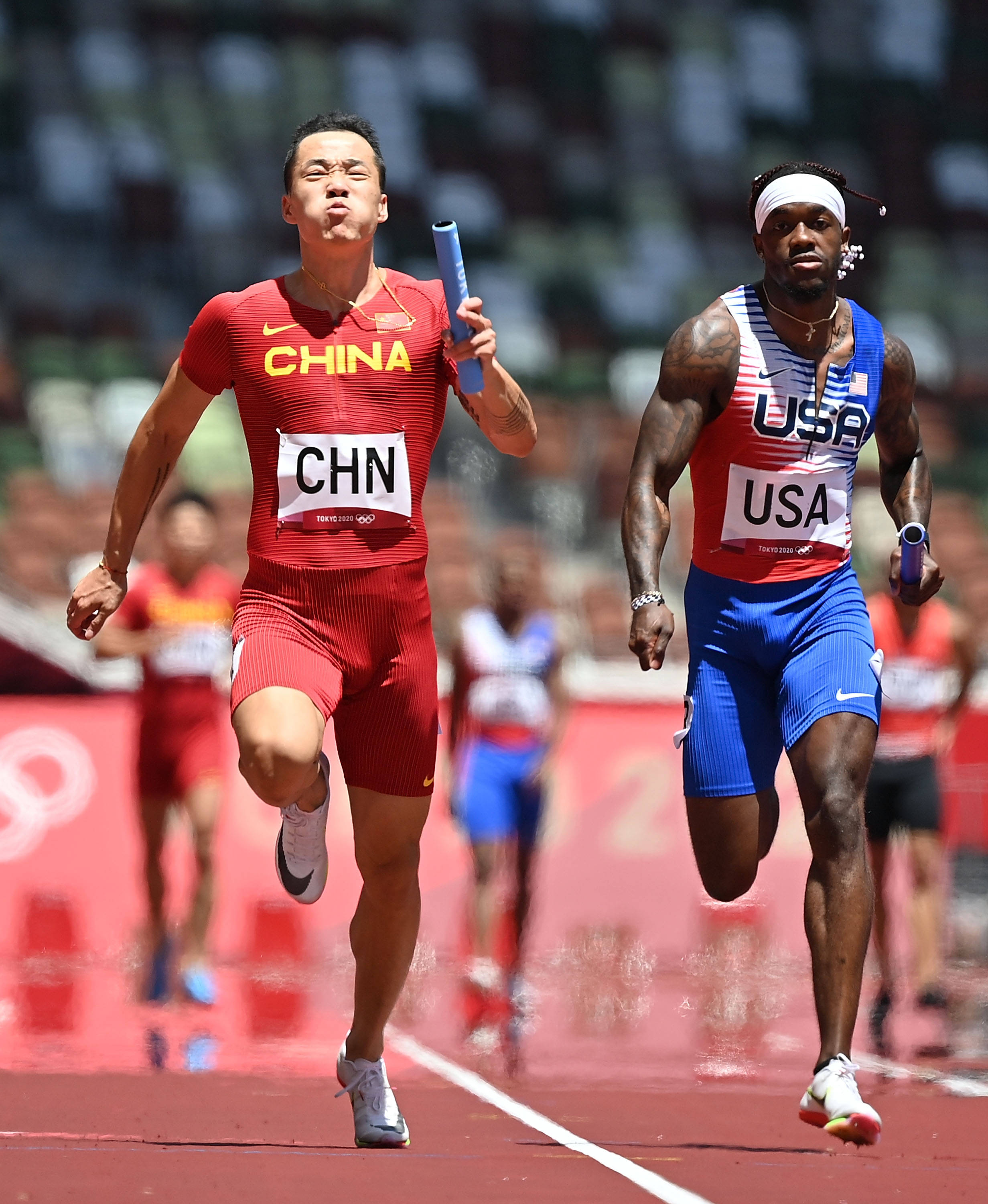 田径——男子4x100米接力:中国队晋级决赛