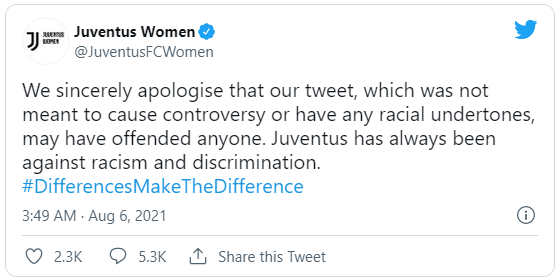 声明|意大利女足俱乐部发歧视亚裔照片 道歉声明让网友更气愤