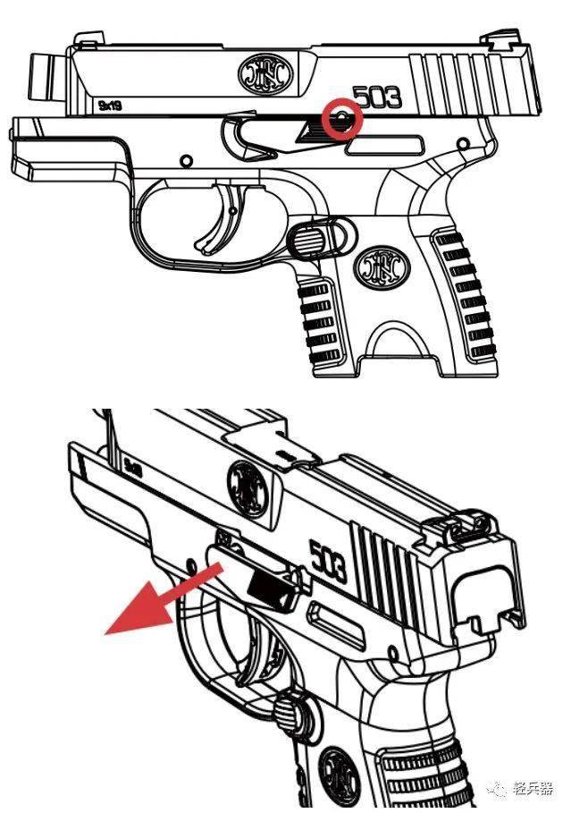 继m1906之后fn又一款掌心雷fn5039mm袖珍手枪