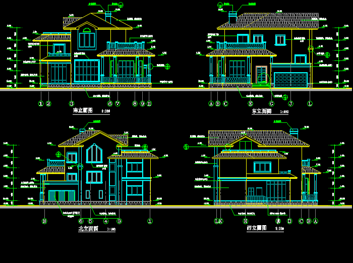 2021集装箱别墅房屋CAD设计图纸