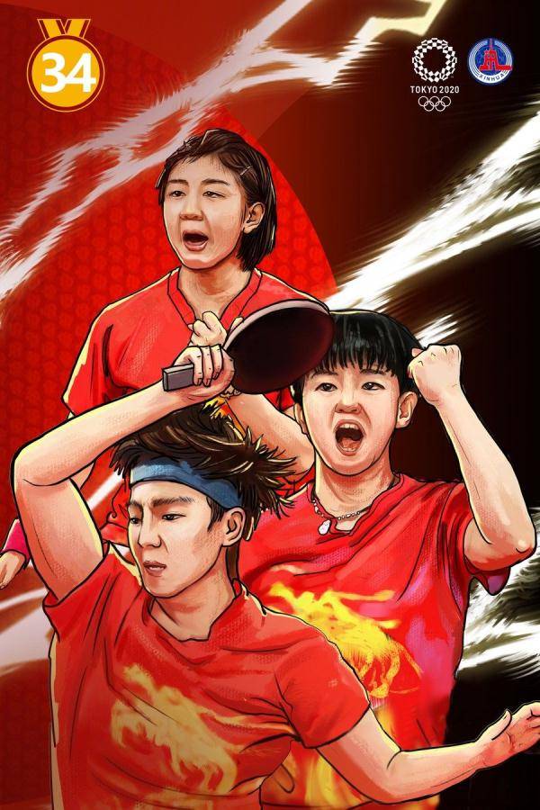 许基仁|创意动漫 | 致敬奥运冠军