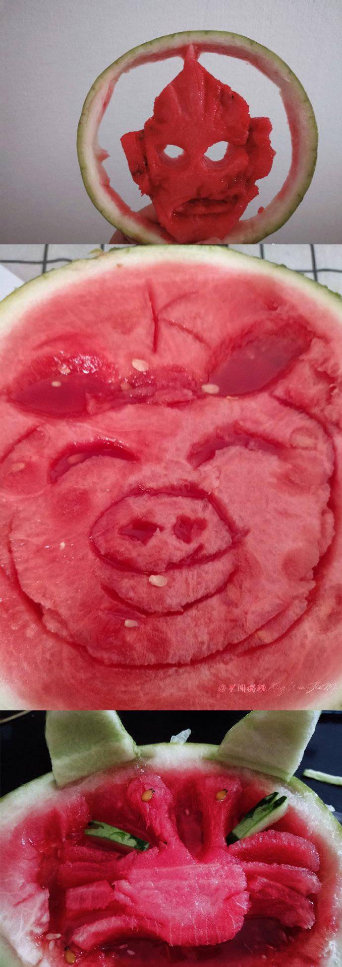 王俊凯粉丝挖西瓜作图有,每一个作品都创意满满