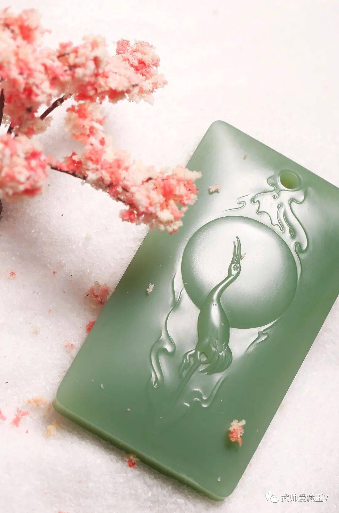 如日中天,清逸优雅,超凡脱俗丨藏玉臻品_仙鹤