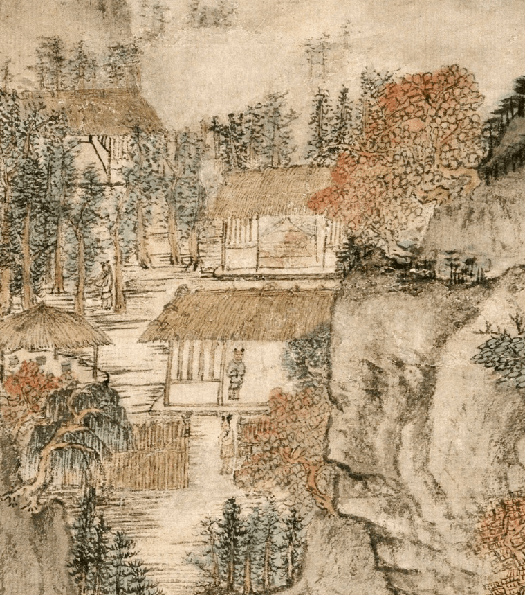 到元四家之王蒙的归隐山水画里隐居去