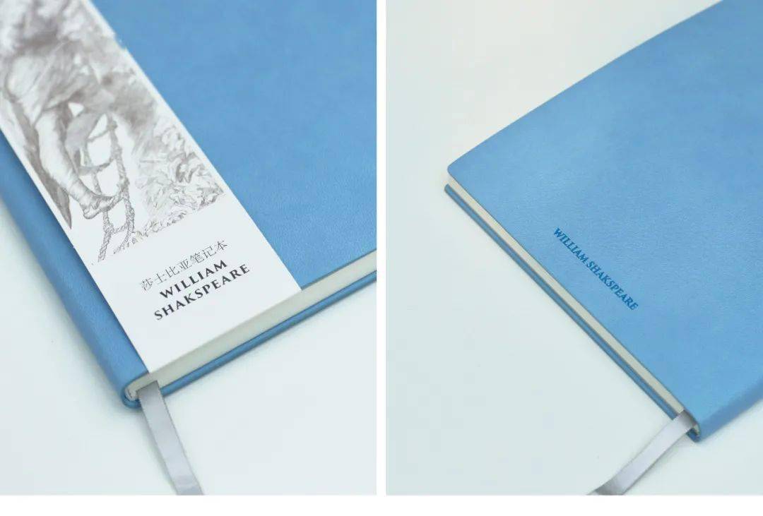 封底凹印william shakspeare,独一无二.腰封沿虚线拆开可做书签.