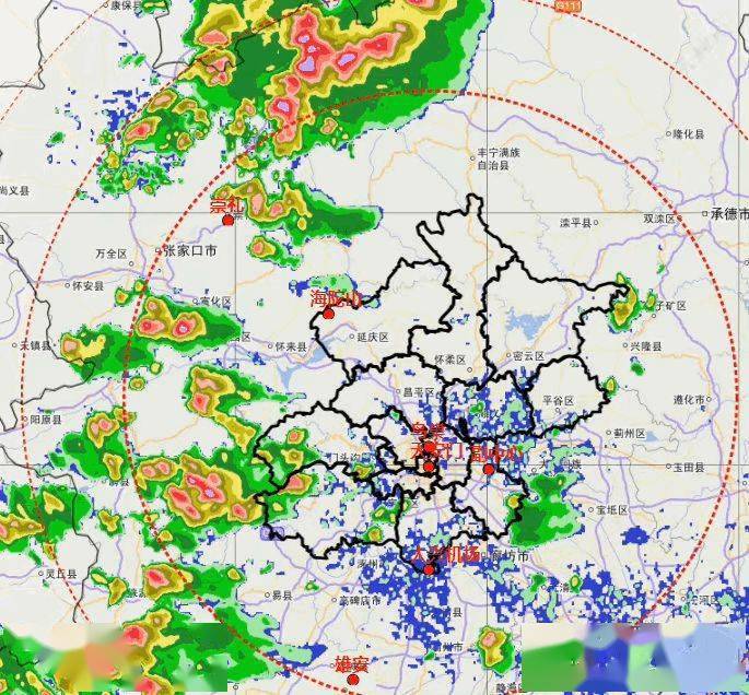 注意北京發佈雷電黃色預警雷雨短時大風和冰雹