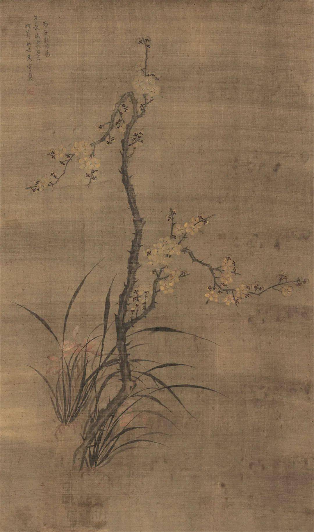 马守真《双清图》她在一副《双勾墨兰图》轴上所题的:"幽兰生空谷,无