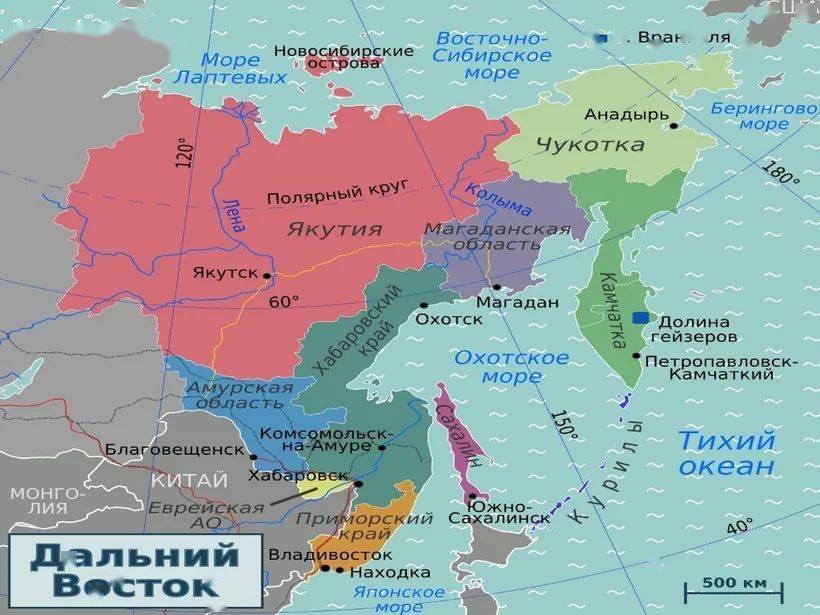 俄国远东高清地图图片