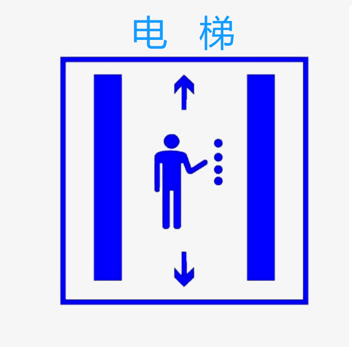 电梯标识 符号图片