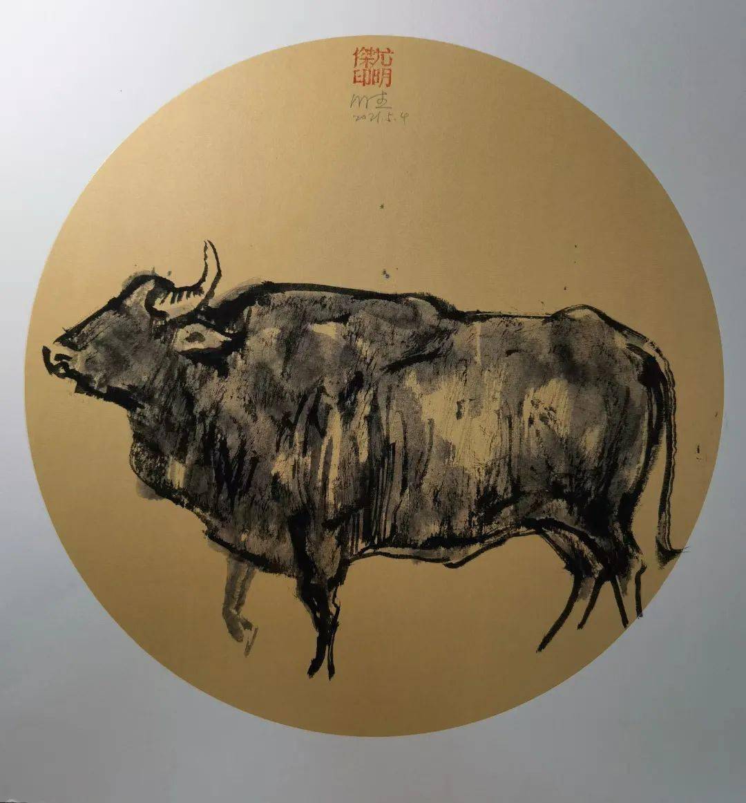 尤明杰作品:孺子牛