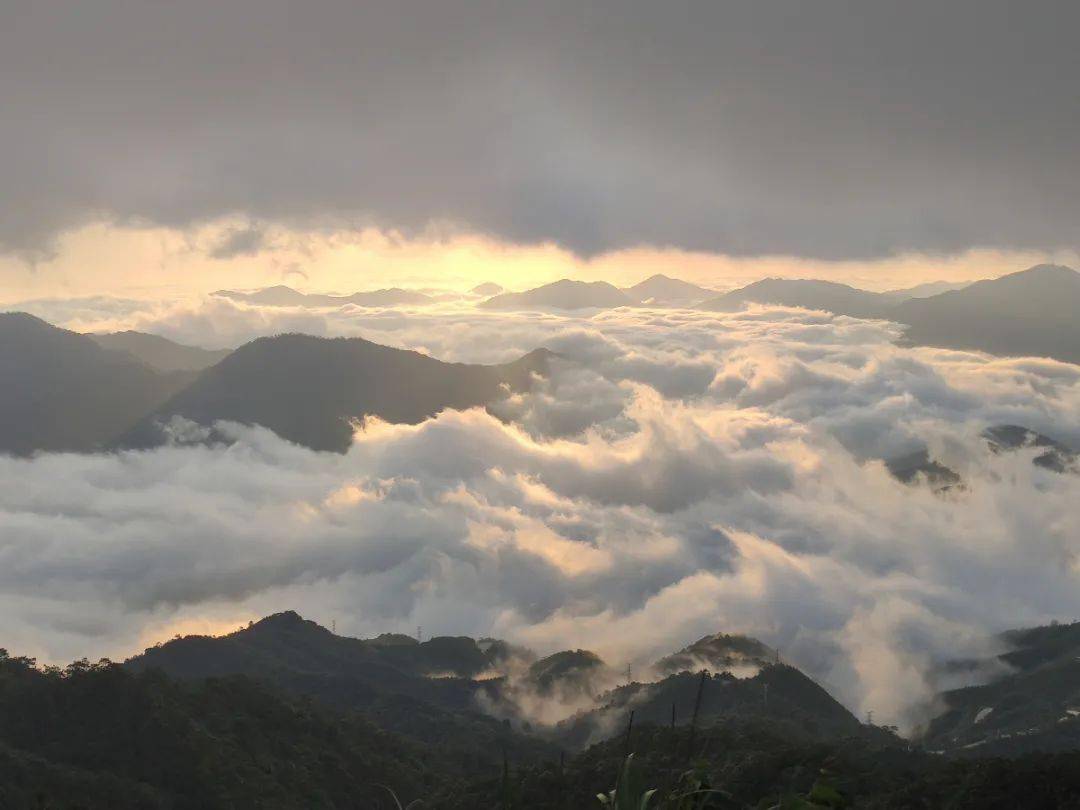 風車山上能看見雲海的次數也多了,最近羅定的天氣忽晴忽雨,隨手拍就是