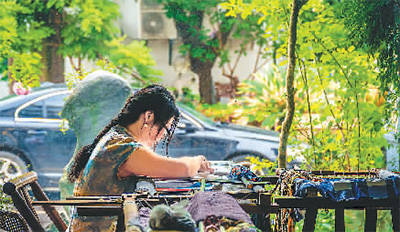 星空|一根绣针勾勒绚烂星空（新国潮）