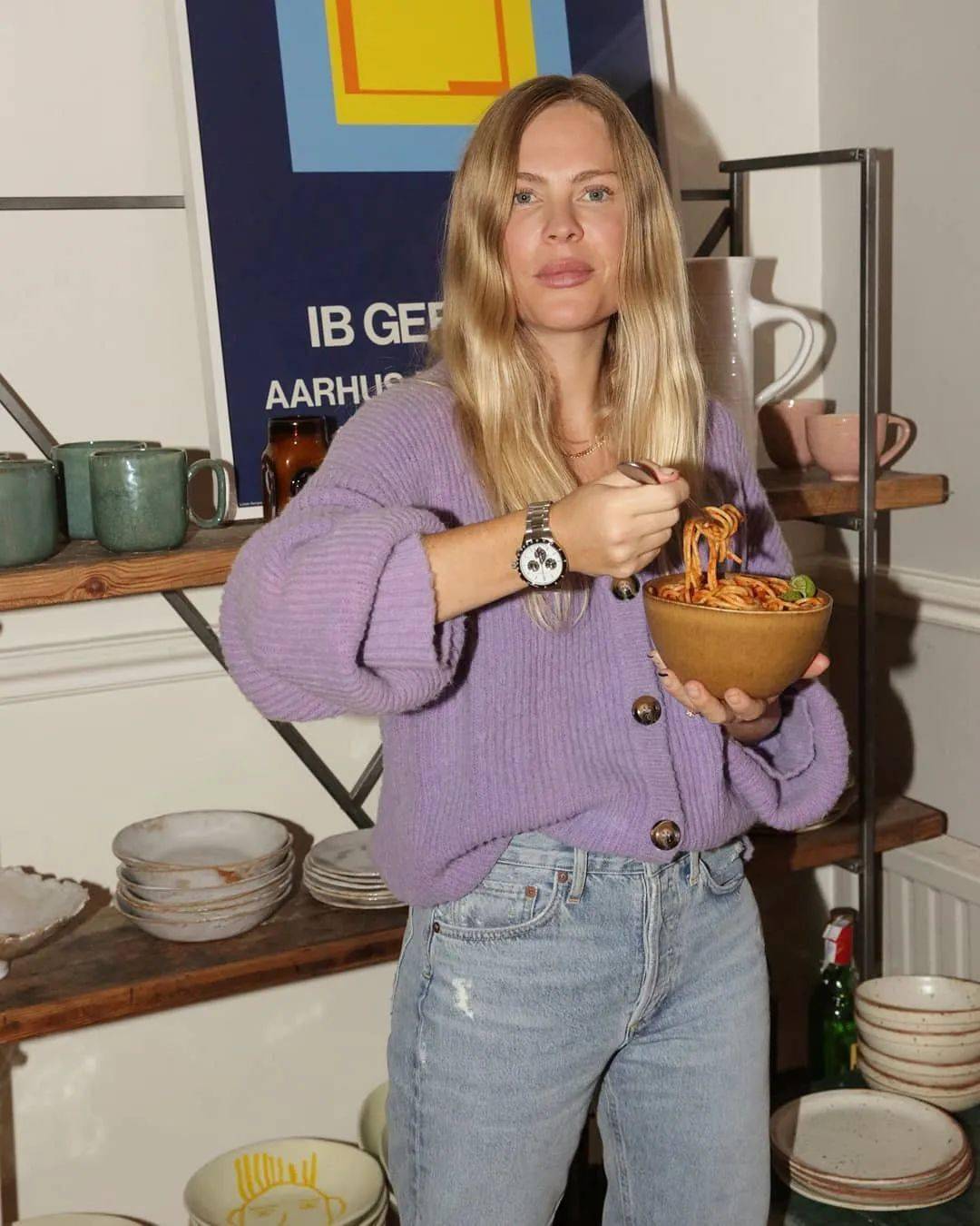 蓝色|初秋换季穿“ 奶奶衫 ”呀，太好穿了！