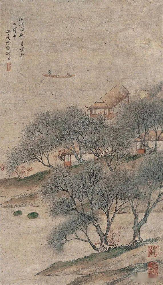 名品视界清代宫廷画家杨晋的山水画欣赏