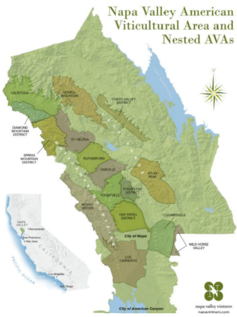 oakville(奥克维尔)和 rutherford(卢瑟福)作为纳帕谷最著名的子产区