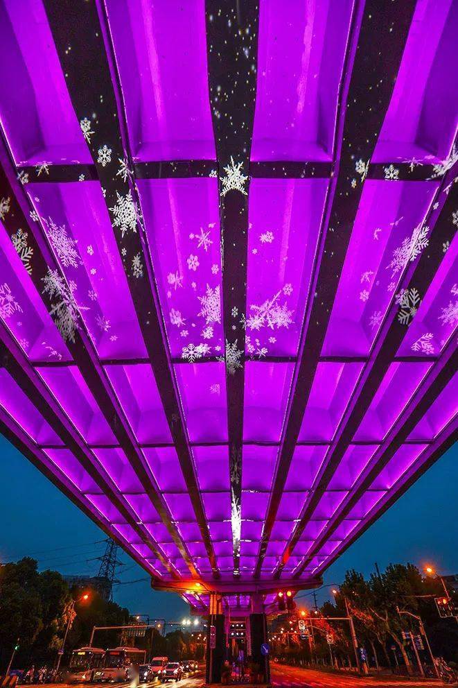 宝山区高架桥灯光工程全面升级一大波夜景美图来袭