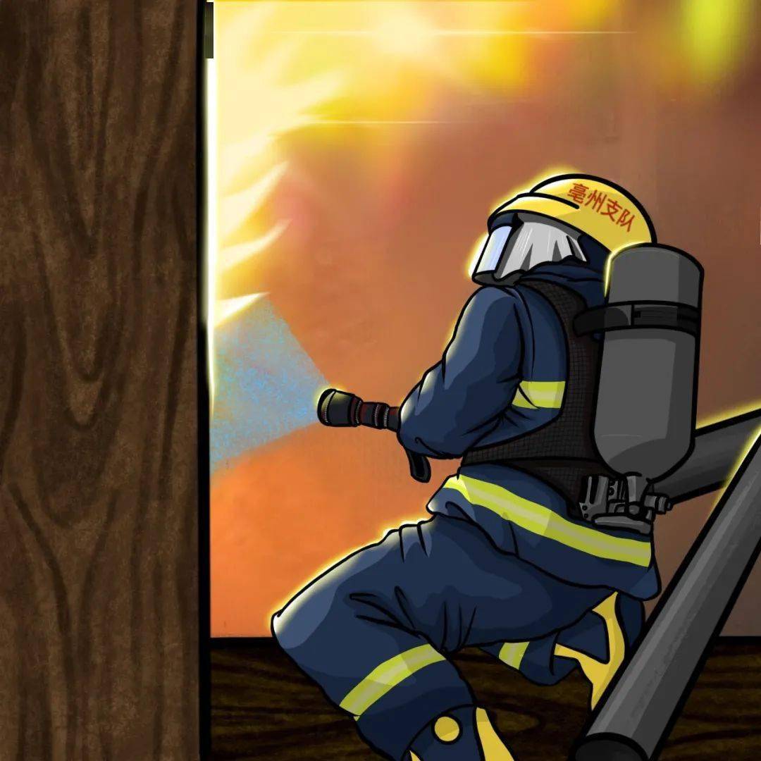 消防员救火动画片图片