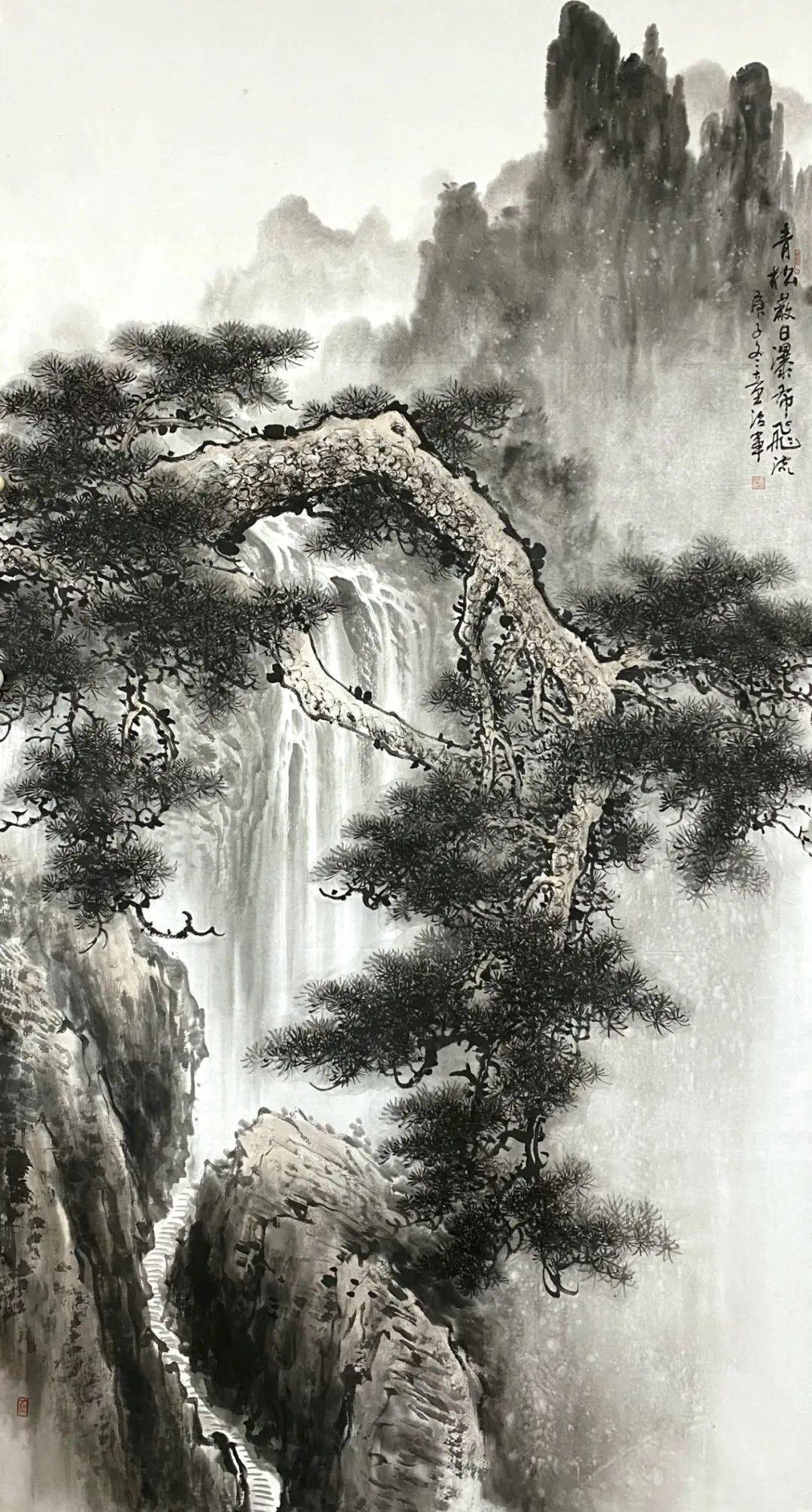 【书画艺术1595期】画家童治军:墨染松涛风入骨 苍碧凌空自从容_湖南