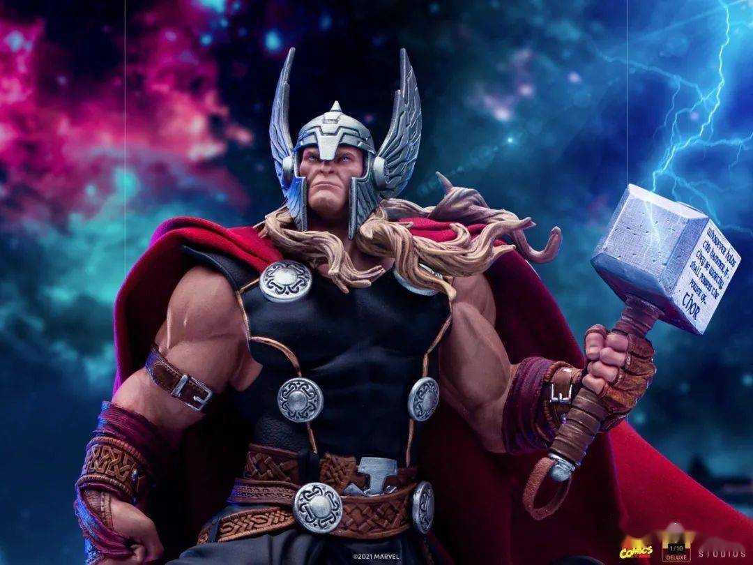 【美系】iron studios:新品 1/10 漫威漫画 thor 雷神索尔 雕像