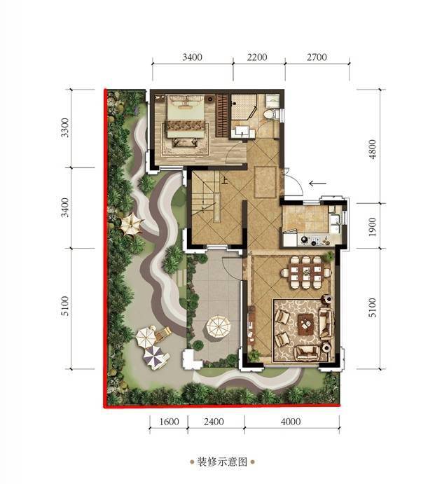 好住多人口家庭必看围合式院落l型花园146㎡合院户型研究