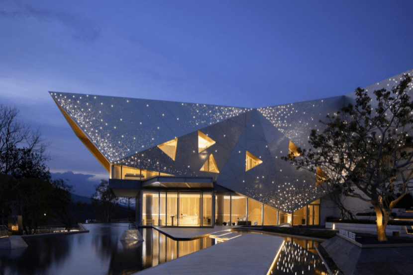 繁星点点俊发星空艺术馆灯光设计