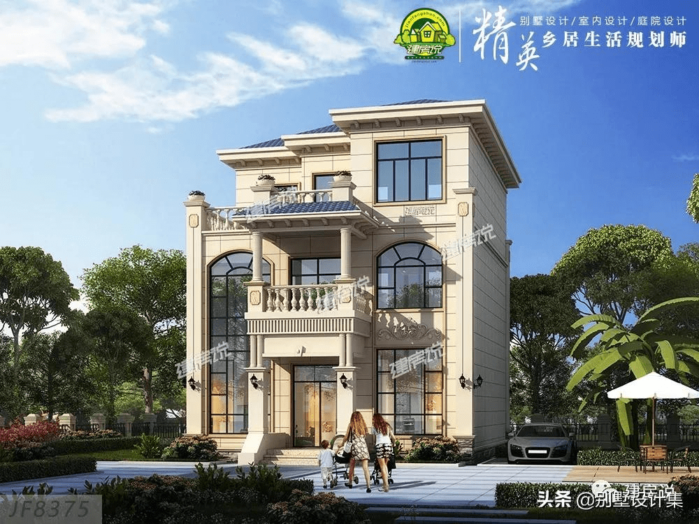 4款开间9米别墅占地90平造价30万谁看了都赞建的有水平