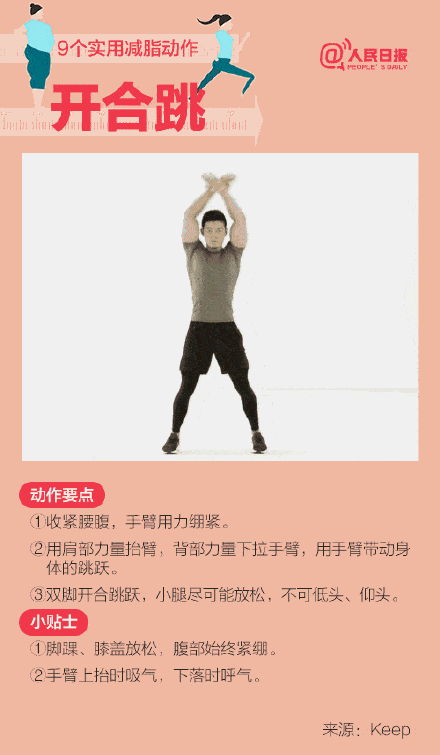 功能|转存！9个实用减脂动作帮你瘦下来