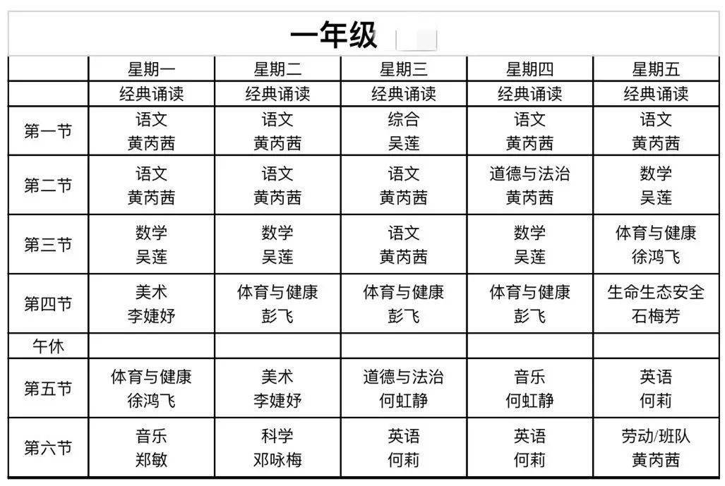 超全成都64所小學課表彙總不同學校的課程相差這麼大