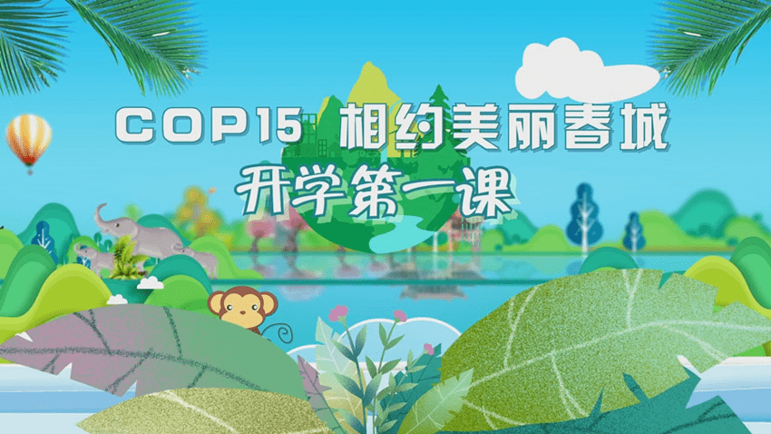 小学生cop15手抄报图片