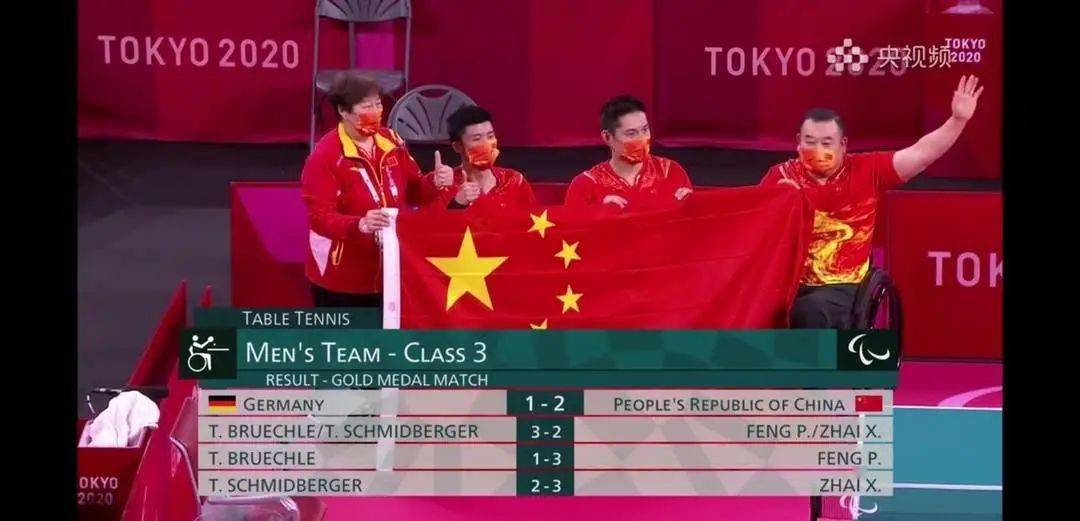 东京|残奥会乒乓球男子团体MT3级！中国队夺冠！黑龙江赵平 牛！