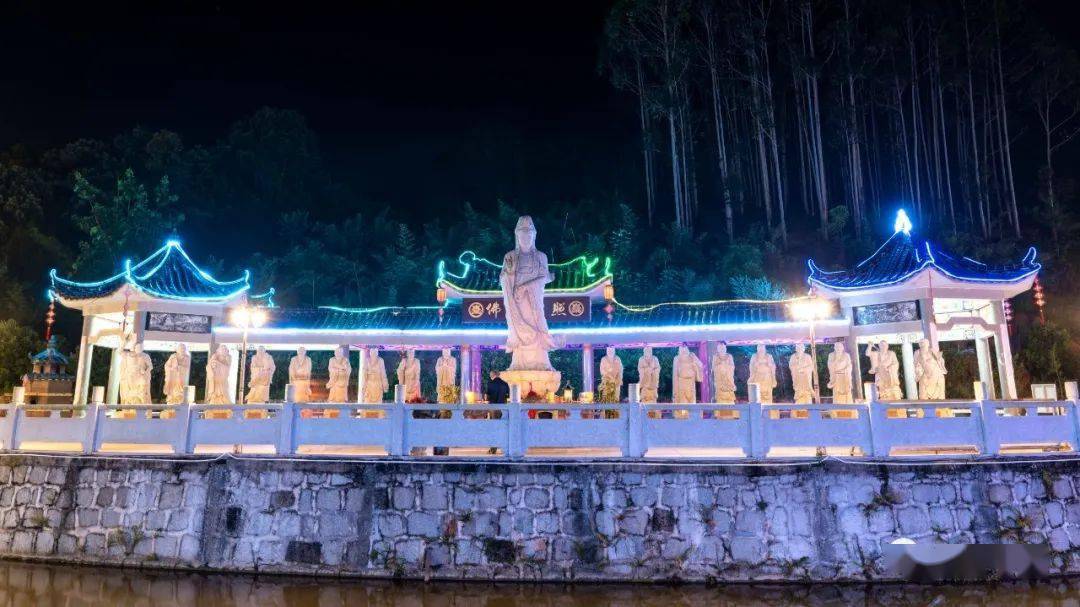 普宁船埔大福后径村夜景竟然这么美南阳山区又一网红景点