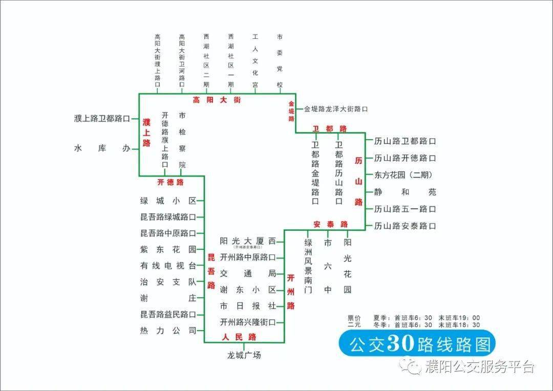 濮阳二路车公交路线图图片