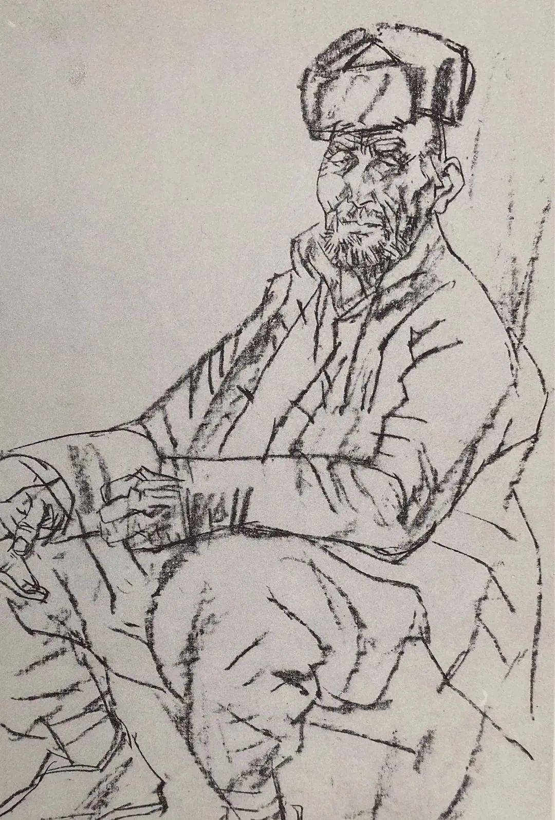 中央美术学院教授华其敏速写作品