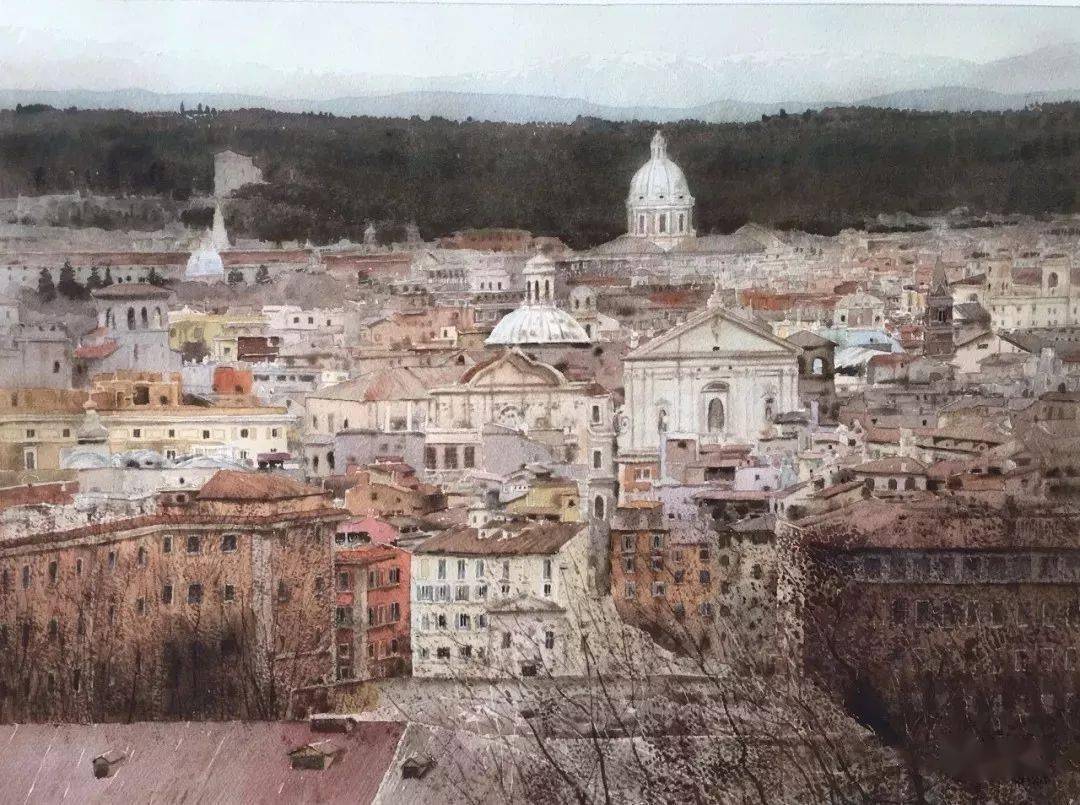 全国美展金奖许海刚水彩