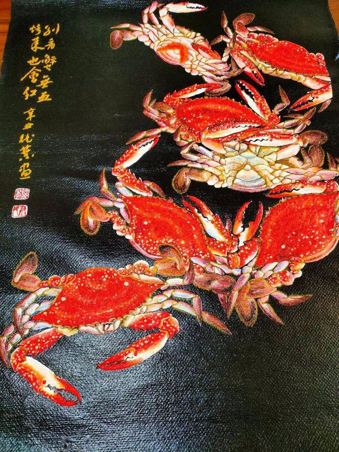 "嘛看蟹无血,烤来也会红"这个梭子蟹太!逼!真!了!吧!