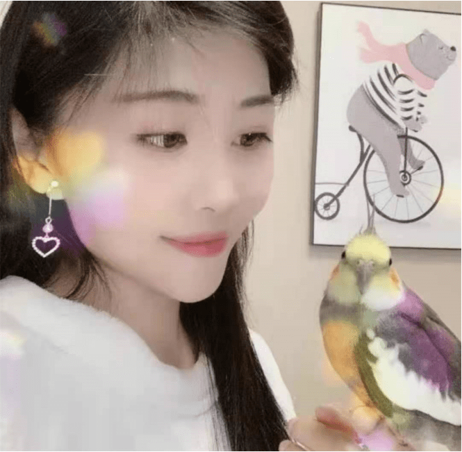 在琳宝分享的视频中,她养的两只宠物鹦鹉小宝和豆豆