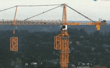 百米高塔吊是如何升高的看完过程解开我多年的疑惑